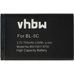 Vhbw - 1x batteria compatibile con i-Blue 757 Pro, HX-N3650A, BA-01, HX-N3650U-G, HX-N3650A-G ricevitore gps bluetooth (700mAh, 3,7V, Li-Ion)