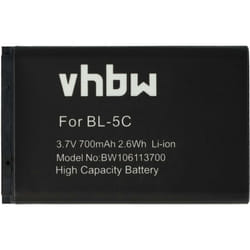 Vhbw - 1x batteria compatibile con Purple Grid K2 ricevitore gps bluetooth (700mAh, 3,7V, Li-Ion)