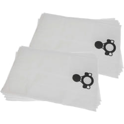 10x sacchetto compatibile con Mirka 1242 m afc, de 1025 aspirapolvere - microfibra, 52,5cm x 39cm Bianco - Vhbw