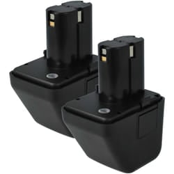 vhbw 2x batteria compatibile con Gesipa CPT 12 Electronic, ANG12, G12 utensile elettrico, utensile per montare rivetti ciechi (2500 mAh, NiMH, 12 V)