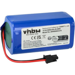 Vhbw - 1x batteria compatibile con Eufy RoboVac LR30 hybrid Plus, LR30 hybrid home cleaner (3000mAh, 14,4V, Li-Ion)