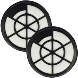 Set di 2x filtro sostituisce Fakir 3681087 per aspirapolvere - Filtro aria di scarico, nero / bianco - Vhbw