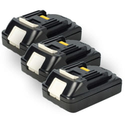 EXTENSILO 3x batteria compatibile con Makita LXDT04Z1, LXDG01Z1, LXDT01Z, LXDT01Z1, LXDT04Z, LXDT01 utensile elettrico (2500 mAh, Li-Ion, 18 V)