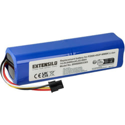 Extensilo - batteria compatibile con Xiaomi SDJQR02RR, SDJQR03RR, Mi Robo, SDJQR01RR home cleaner (6400mAh, 14,4V, Li-Ion)