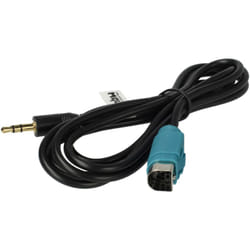 Vhbw - cavo adattatore audio aux per autoradio (120 cm) compatibile con Alpine IVA-W200Ri, IVA-D106R, IVA-W502/W505R