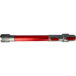 vhbw tubo compatibile con Dyson V10 Absolute, Total Clean, Animal, Absolute Pro, Fluffy, Motorhead aspirapolvere - 44,5 - 66,5 cm, rosso