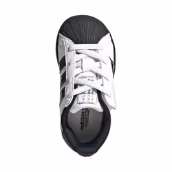 Scarpe bambini adidas - Superstar bco/nero JS1293 Bianco - 27 - Vista aggiuntiva 2