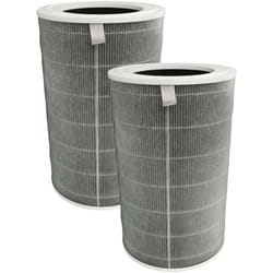 vhbw 2x filtro ai carboni attivi sostituisce Xiaomi 6934177743672, M15R-FLP-GL per purificatore d'aria - Filtro dell'aria H12 grigio / bianco