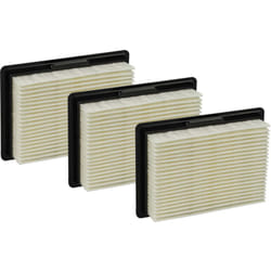 3x filtro a pieghe piatte compatibile con Bosch EasyVac gas 12 v 3 601 JE3 001 aspirapolvere - Elemento filtrante - Vhbw