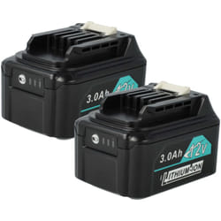 Vhbw - 2x batteria compatibile con Makita DMR108, DF333DSAX6, DS032, DMR202, DMR107, DMR110, DF332DZ utensile elettrico (3000 mAh, Li-Ion, 12 v)