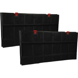 2x filtro a carboni attivi compatibile con aeg 942118311, 942120644, 8709D-M, 9060D-M, 9060D-M/S cappe aspiranti - 43 x 21,7 x 3,3 cm - Vhbw