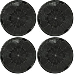 vhbw 4x filtro a carboni attivi compatibile con AEG 94249246401, 94249246300, 94249246202, 94249246302, 94249246301 cappe aspiranti - 19,6 cm