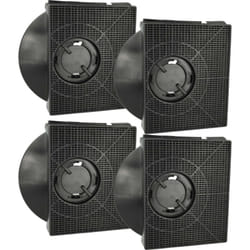 4x filtro a carboni attivi compatibile con Elica ciak lux GR/A/L/56, ciak lux GR/A/L/56 PRF0121068B cappe aspiranti - 21,3 x 20,7 x 4,1 cm - Vhbw