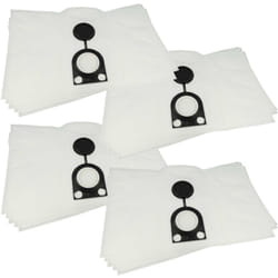 20x sacchetto compatibile con Starmix gs t 1020, gs t 1120 rt aspirapolvere - microfibra, volume di 20 l, 31cm x 51cm Bianco - Vhbw