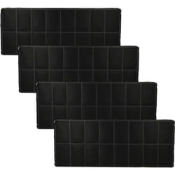 Vhbw - 4x filtro a carboni attivi compatibile con Siemens LI28031/01, LX2000, LZ34500, LX2000(00), LZ34000 cappe aspiranti - 42 x 16,8 x 3,1 cm