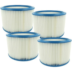 vhbw 4x elemento filtrante sostituisce Nilfisk 107400562 per aspiratore secco/umido