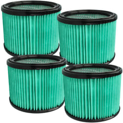 4x filtro compatibile con Bosch 060197C100, 06019E5100 aspirapolvere - filtro hepa azzurro / nero - Vhbw