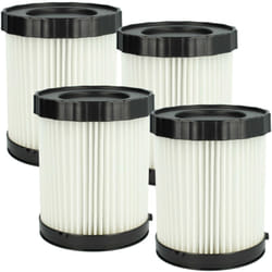 4x filtro a pieghe piatte compatibile con Fein asbs 18-10, asbs 18-10 as aspirapolvere - bianco - Vhbw