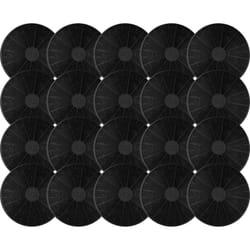 20x filtro a carboni attivi sostituisce Bomann 256300, kf 561, 256100, KF561 per cappe aspiranti - 17,5 cm - Vhbw