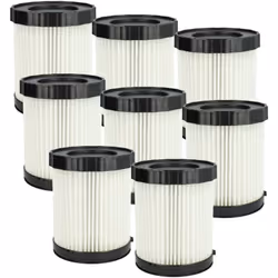 vhbw - the clever way Set di 8x filtro a pieghe per aspirapolvere, aspiratore umido/secco e aspiratore industriale - Facile e ...