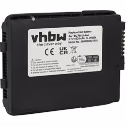 vhbw - the clever way - Batteria ricaricabile di ricambio, compatibile e di alta qualità, ad alta capacità, per lettore di co ...