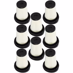 vhbw - the clever way Set di 8x filtro a pieghe per aspirapolvere portatile a batteria - Realizzato con precisione per una so ...