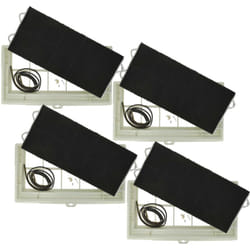 4x filtro a carboni attivi compatibile con Bosch DSZ11AF, DSKZ0300, DSKZ03, DSKZ0100, DSKZ01, DSZ11AF00 cappe aspiranti - 49,5 x 29,5 x 6,2 cm - Vhbw