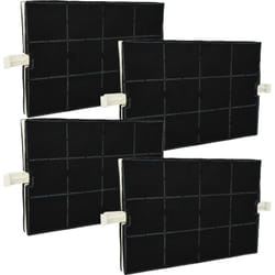 4x filtro a carboni attivi compatibile con Siemens LZ51605, LZ51600, LK600120, LK600110, LF157GA60 cappe aspiranti - 36,7 x 20,0 x 2,4 cm - Vhbw
