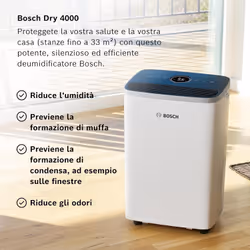 Bosch Dry 4000 2,5 L 40 dB Nero, Bianco - Vista aggiuntiva 2