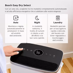 Bosch Dry 4000 2,5 L 40 dB Nero, Bianco - Vista aggiuntiva 4