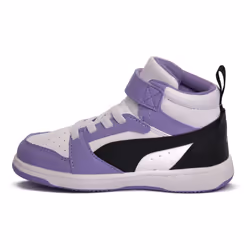 Scarpe bambini Puma 33 REBOUND V6 MID Bianco - 27 - Vista aggiuntiva 3