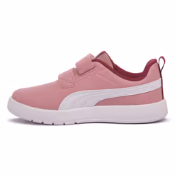 Scarpe bambini Puma 15 COURTFLEX V3 PX Bianco - 32 - Vista aggiuntiva 3