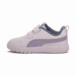Scarpe bambini Puma 02 COURTFLEX V3 INF Bianco - 26 - Vista aggiuntiva 3