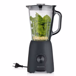 Severin SM 3722 frullatore 1,5 L Frullatore da tavolo 600 W Nero, Trasparente - Vista aggiuntiva 2