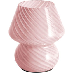 Beliani - Lampada da tavolo da lettura in vetro rosa Lobo