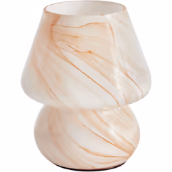 Elegante lampada da comodino con effetto marmo. Illumina i tuoi spazi con questa elegante lampada da tavolo, realizzata in ve ...