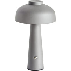 Beliani - Lampada da tavolo in ferro con luce led wireless fungo grigio Agusan
