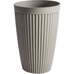 Beliani - Vaso da fiori alto in poliresina beige opaco ⌀ 39 cm Kola