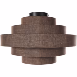 Lampada a sospensione con paralume in tessuto. Dona un tocco di moderna raffinatezza al tuo soffitto con questa elegante plaf ...