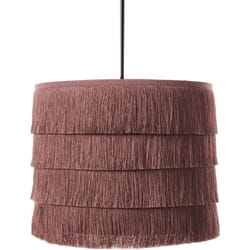 Beliani - Lampada a sospensione di design moderno Plafoniera con paralume a frange Tessuto di poliestere rosa Suapure