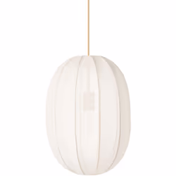 Lampada a sospensione con paralume in nylon. Valorizza il tuo spazio con l'eleganza senza tempo di questa lampada a sospensio ...