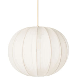Beliani - Lampada a sospensione di design moderno Plafoniera in nylon sintetico Paralume bianco Marieta