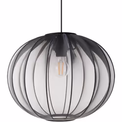 Lampada a sospensione con paralume in nylon. Illumina la tua casa con la luce soffusa di questa lampada a sospensione finemen ...