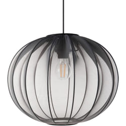 Beliani - Lampada a sospensione di design moderno Plafoniera in nylon sintetico Paralume nero Marieta