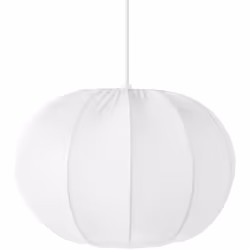 Lampada a sospensione con paralume in nylon. Aggiungi un tocco elegante alla tua casa con questa lampada a sospensione. Il pa ...