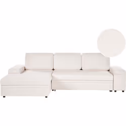 Divano a 3 posti con bracciolo. Rinnova il tuo soggiorno con questo elegante e versatile divano angolare. Rivestito in un mor ...