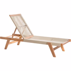 Crea un angolo di relax all'aperto con questa elegante chaise longue, un complemento perfetto per giardino, patio o balcone.  ...