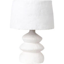 Beliani - Lampada da tavolo artigianale in cartapesta Bianco Arapey