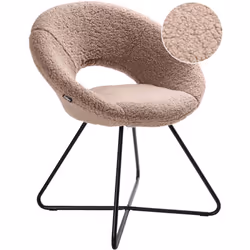 Sedia imbottita senza braccioli. Attira l’attenzione nel tuo spazio living con questa elegante sedia imbottita. Il suo schien ...