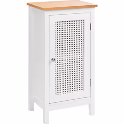 Mobiletto per il bagno con frontale traforato. Questo elegante mobiletto per il bagno indipendente, in stile moderno, è reali ...